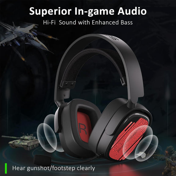 SENZER X100 Wireless Gaming Headset for PS5 PS4 PC Switch Bluetooth Ga ...